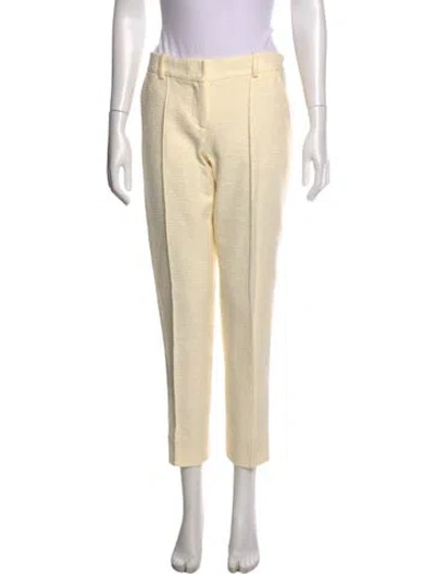 Pre-owned Oscar De La Renta 2013 Straight Leg Pants In Neutral