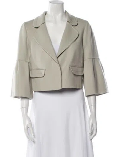 Pre-owned Oscar De La Renta 2016 Wool Blazer In Neutral