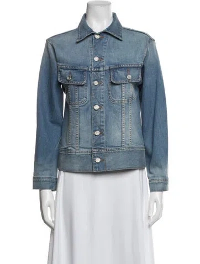 Pre-owned Oscar De La Renta 2018 Denim Jacket In Blue