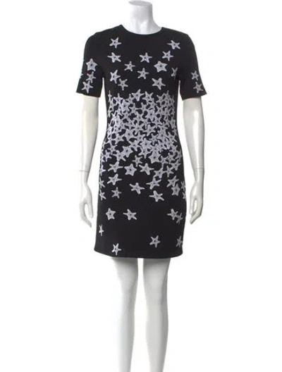 Pre-owned Oscar De La Renta 2018 Mini Dress In Black