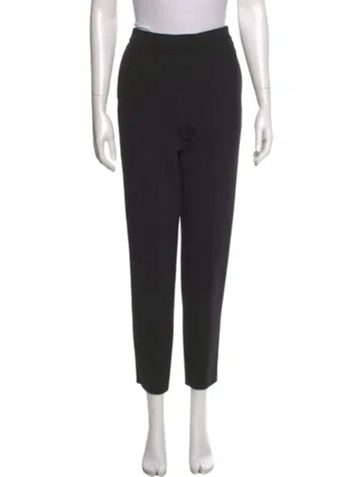Pre-owned Oscar De La Renta 2018 Straight Leg Pants In Black