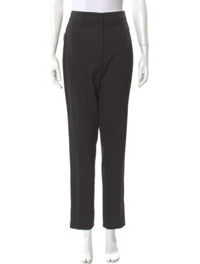 Pre-owned Oscar De La Renta 2018 Straight Leg Pants In Gray