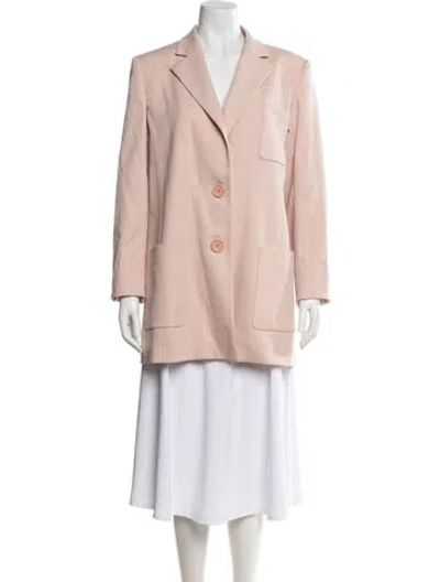 Pre-owned Oscar De La Renta 2018 Virgin Wool Coat In Neutral