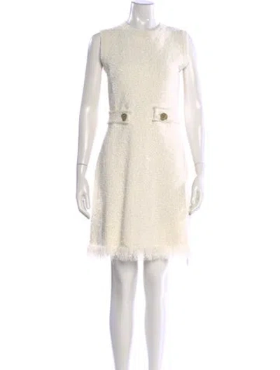 Pre-owned Oscar De La Renta 2020 Knee-length Dress In Neutral