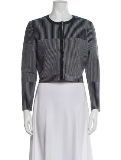 Pre-owned Oscar De La Renta 2020 Striped Evening Jacket In Multi