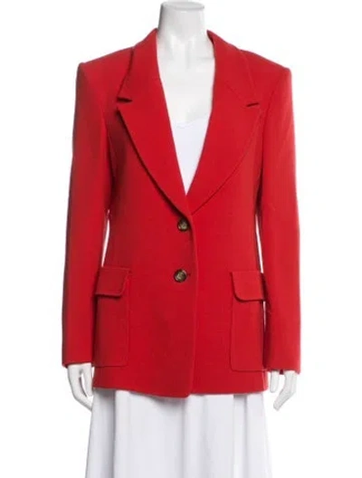 Pre-owned Oscar De La Renta 2020 Wool Blazer In Red