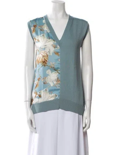 Pre-owned Oscar De La Renta 2020 Wool Sweater In Blue