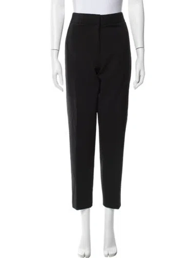 Pre-owned Oscar De La Renta 2021 Straight Leg Pants In Black
