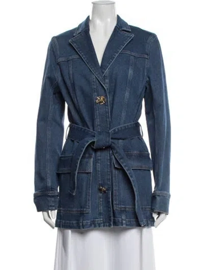 Pre-owned Oscar De La Renta 2023 Denim Jacket In Blue