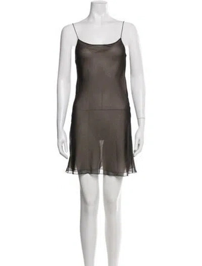 Pre-owned Oscar De La Renta 2023 Silk Nightgown In Brown