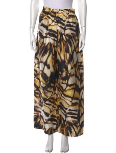 Pre-owned Oscar De La Renta 2025 Wide Leg Pants In Multi
