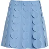 Oscar De La Renta 3d Circle A-line Sweater Skirt In Opal