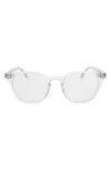 Oscar De La Renta 50mm Blue Light Blocking Glasses In Crystal Clear