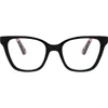 Oscar De La Renta 50mm Cat Eye Sunglasses In Black