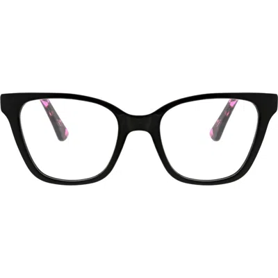 Oscar De La Renta 50mm Cat Eye Sunglasses In Black