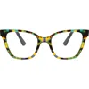 Oscar De La Renta 50mm Cat Eye Sunglasses In Green Demi