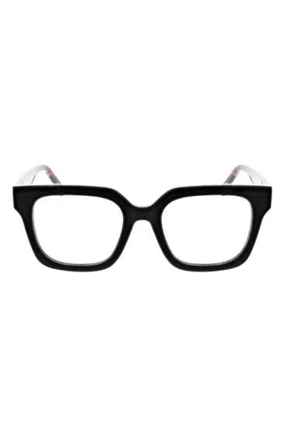 Oscar De La Renta 51mm Chunky Square Reading Glasses