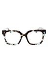 Oscar De La Renta 51mm Chunky Square Reading Glasses