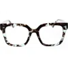 Oscar De La Renta 51mm Chunky Square Reading Glasses