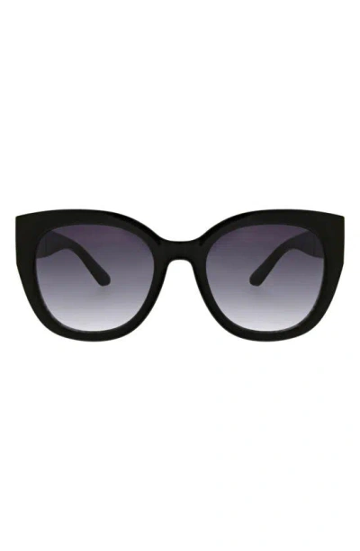 Oscar De La Renta 52mm Butterfly Sunglasses In Black