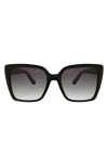 Oscar De La Renta 52mm Butterfly Sunglasses In Black