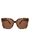 Oscar De La Renta 52mm Butterfly Sunglasses In Taupe Demi