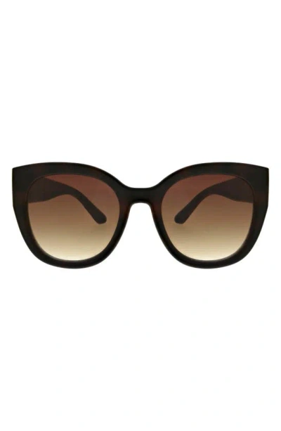 Oscar De La Renta 52mm Butterfly Sunglasses In Tort