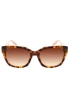 Oscar De La Renta 53mm Modern Square Sunglasses