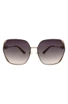 Oscar De La Renta 62mm Butterfly Sunglasses In Brown