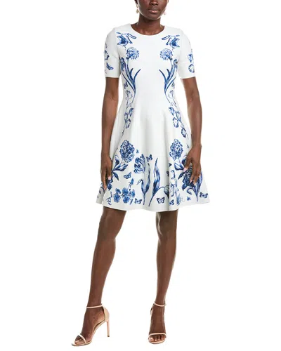 Oscar De La Renta Ladies Knti Dress In White