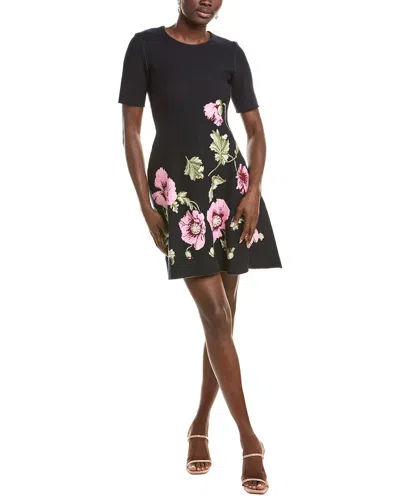 Oscar De La Renta A-line Dress In Blue