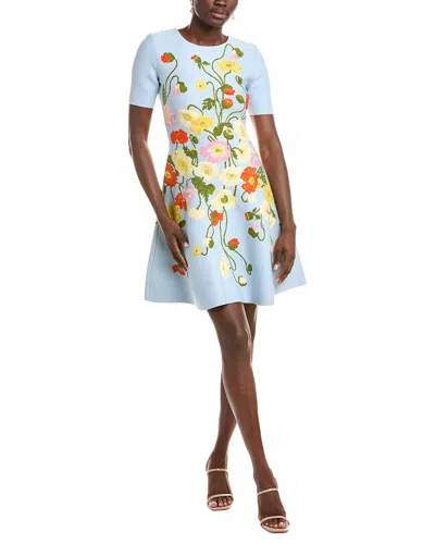 Oscar De La Renta Ladies Knit Dress In Multi