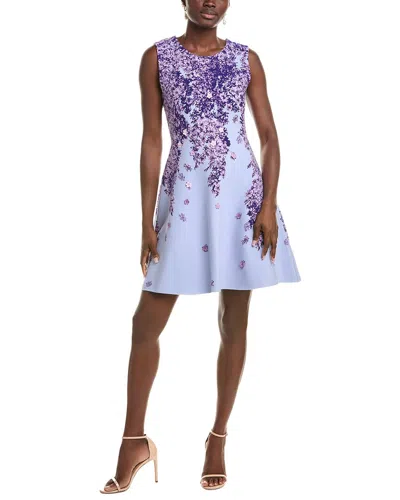 Oscar De La Renta Ladies Knit Dress In Purple