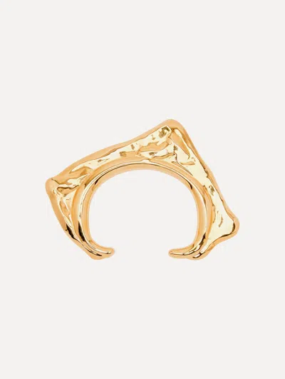 Oscar De La Renta Abstract O Cuff Bracelet In Gold