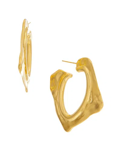 Oscar De La Renta Abstract O Small Earrings In Gold