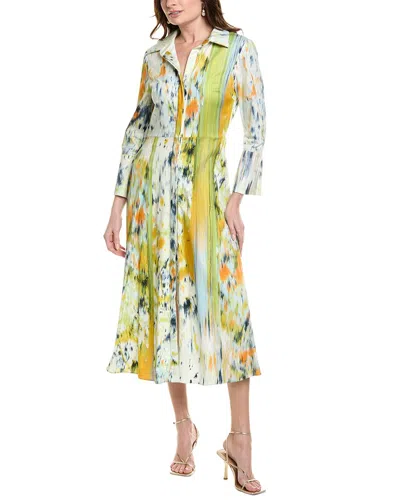 OSCAR DE LA RENTA OSCAR DE LA RENTA ABSTRACT SHIRTDRESS