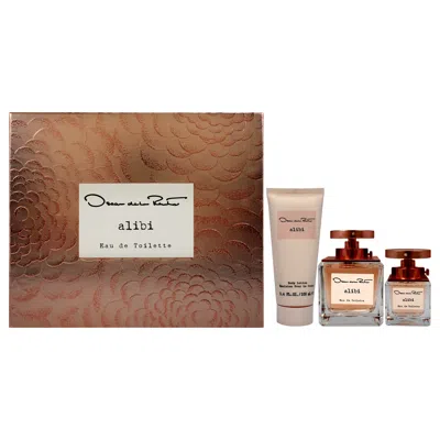 Oscar De La Renta Alibi By  For Women - 3 Pc Gift Set 3.4oz Edt Spray, 1oz Edt Spray 3.4oz Body Lotio In Multi
