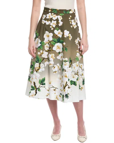 Oscar De La Renta A-line Skirt In Green