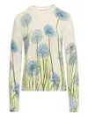 Oscar De La Renta Allium Printed Sweater In Multi