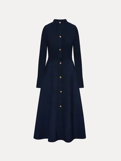 Oscar De La Renta Artichoke Button Dress