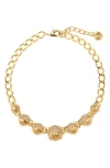 Oscar De La Renta Artichoke Pavè Choker Necklace