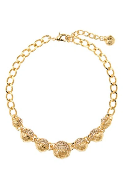 Oscar De La Renta Artichoke Pavè Choker Necklace