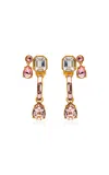 Oscar De La Renta Baguette Rhinestone Drop Earrings In Multi