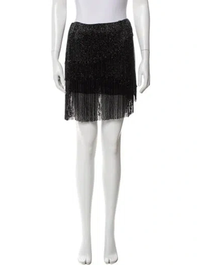 Pre-owned Oscar De La Renta Beaded Accents Knee-length Skirt In Multi