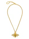 Oscar De La Renta Bee Pendant Necklace In Gold