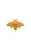 Oscar De La Renta Bee Pinch Clip In Gold