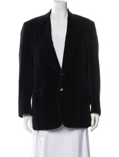 Pre-owned Oscar De La Renta Blazer In Blue