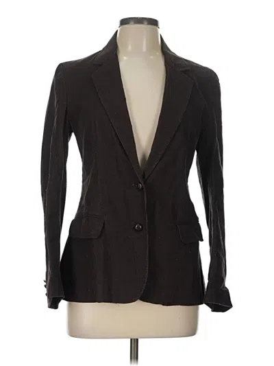 Pre-owned Oscar De La Renta Blazer Jacket In Brown