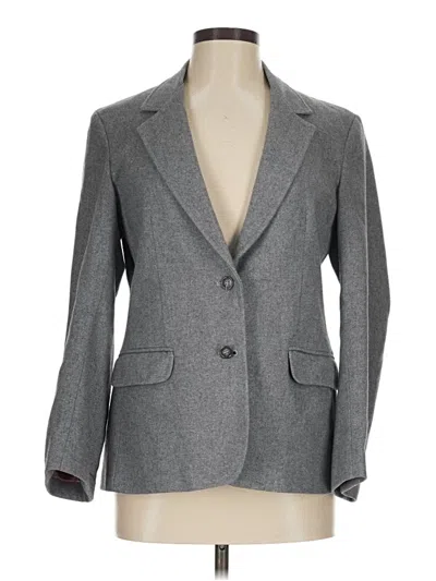 Pre-owned Oscar De La Renta Blazer Jacket In Gray