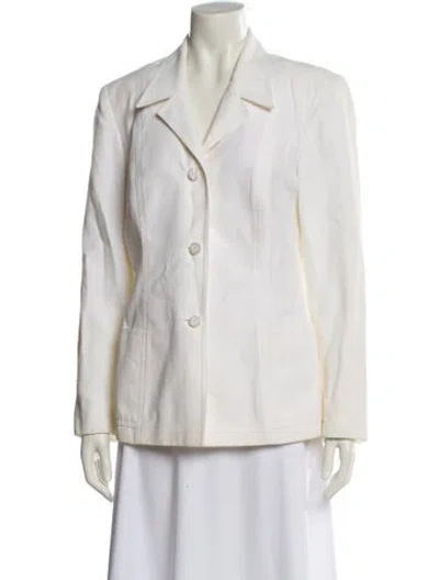 Pre-owned Oscar De La Renta Blazer In Neutral